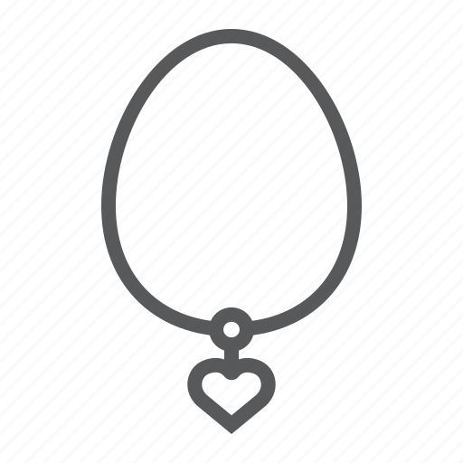 Chain, gift, heart, jewelry, love, necklace, pendant icon - Download on Iconfinder