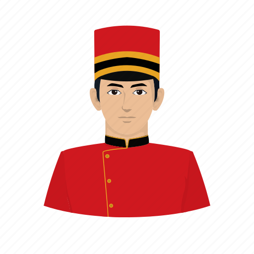 Doorman, bellhop, avatar, male, young, job, occupation icon - Download on Iconfinder