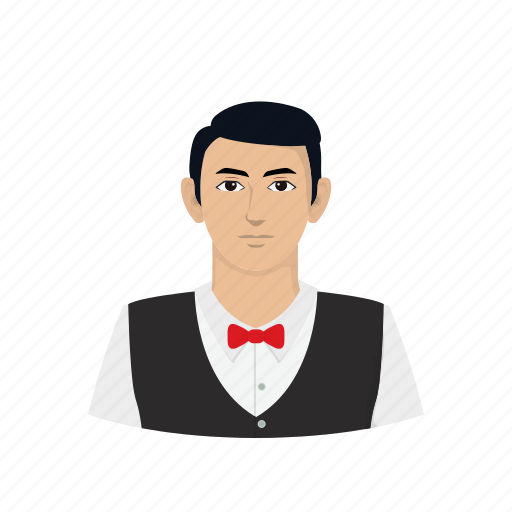 Waiter, restaurant, occupation, male, avatar, job, profession icon - Download on Iconfinder