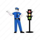 traffic, police, patrol, cop, officer, policeman, person
