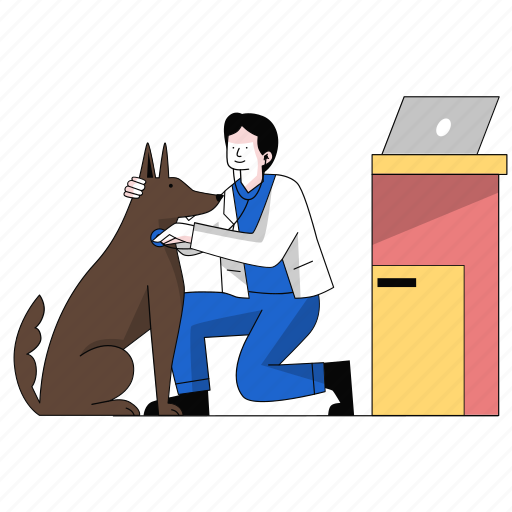 Vet, animal, veterinarian, medicine, doctor, dog, veterinary icon - Download on Iconfinder