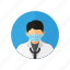 avatar, doctor, hospital, job, man, people, profile 