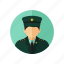 avatar, job, man, people, police, profile 