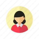 avatar, girl, job, profile, teacher, woman 