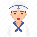 avatar, job, male, occupation, profession, sailor