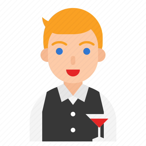 Avatar, job, male, occupation, profession, waiter icon - Download on Iconfinder