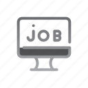 job, search, computer, contact, technology