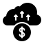 finance, network, data, dollar, cloud, money, growth, profit, up, arrow 