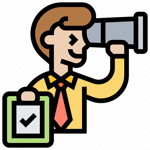 Recruiter, searching, selection, service, spyglass icon - Download on Iconfinder