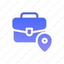 workplace, briefcase, location, geolocator, placeholder