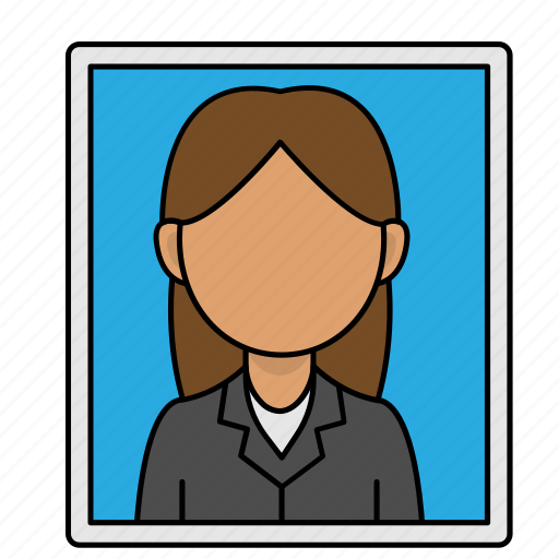 Office, girl, work, photo, job, woman icon - Download on Iconfinder