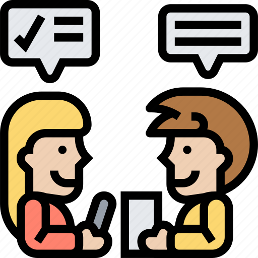 Meeting, interview, employer, job, recruit icon - Download on Iconfinder