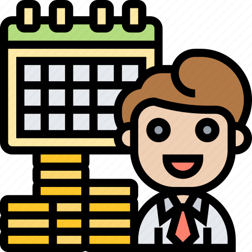 Monthly, financial, payment, salary, schedule icon - Download on Iconfinder