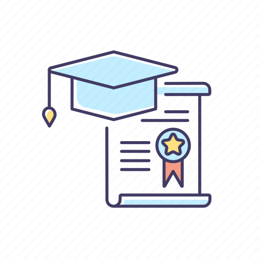 Internship, graduation certificate, professional, graduate icon - Download on Iconfinder