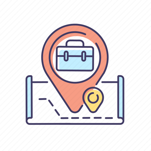 Company location, workplace, gps, navigation icon - Download on Iconfinder
