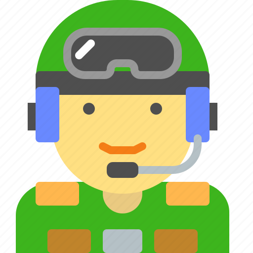 Army, pilot, plane, profession icon - Download on Iconfinder