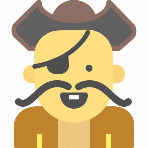 Adventure, moustache, movie, pirate, ship icon - Download on Iconfinder