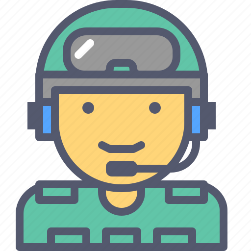 Army, pilot, plane, profession icon - Download on Iconfinder