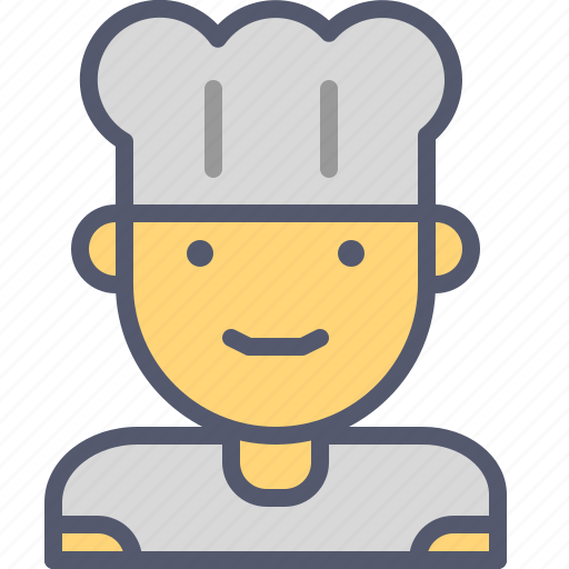 Chef, food, gastronomy, kitchen, male, restaurant icon - Download on Iconfinder