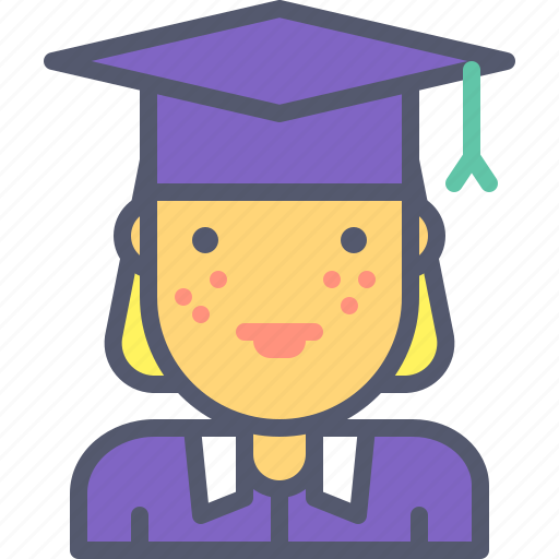 Female, learn, school, student, study, university icon - Download on Iconfinder