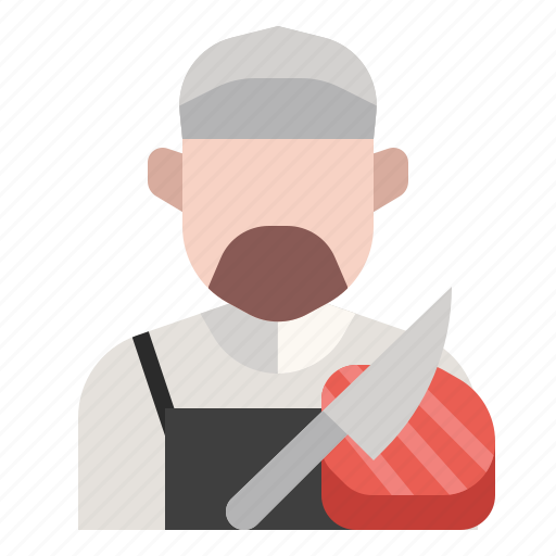 Avatar, butcher, meat, occupation, profession, steak, meat store icon - Download on Iconfinder