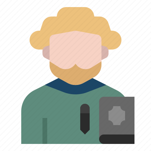 Artist, avatar, critic, occupation, poet, profession, writer icon - Download on Iconfinder