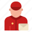 avatar, delivery, letter, mail, mailman, occupation, postman 