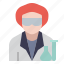 avatar, biologist, chemist, job, laboratory, researcher, scientist 