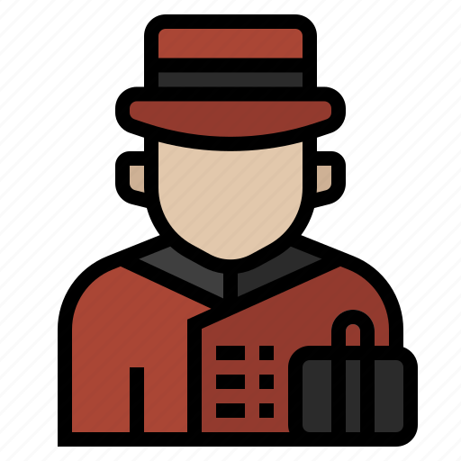 Bellboy, concierge, hotel, job, person, serveice, waiter icon - Download on Iconfinder