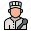avatar, chef, cook, cooker, occupation, profession, restaurant 