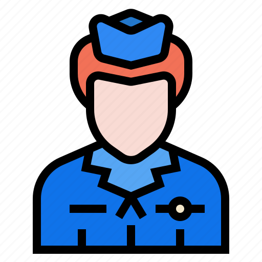 Airhostess, avatar, occupation, profession, steward, stewardess, flight attendant icon - Download on Iconfinder