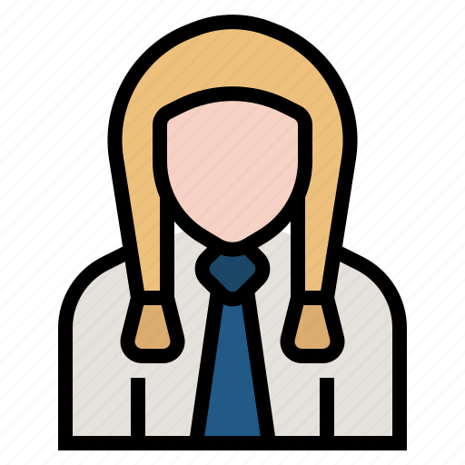Education, girl, job, school, student, university, young icon - Download on Iconfinder