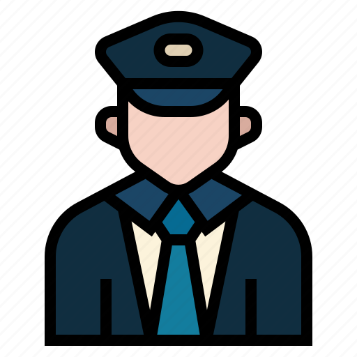 Avatar, conductor, crew, occupation, profession, rail, train conductor icon - Download on Iconfinder
