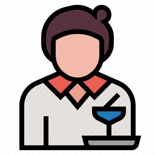 Avatar, dining, lunch, meal, restaurant, serve, waitress icon - Download on Iconfinder