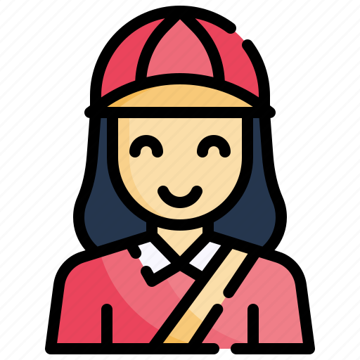 Delivery, woman, man, courier, profession, people icon - Download on Iconfinder