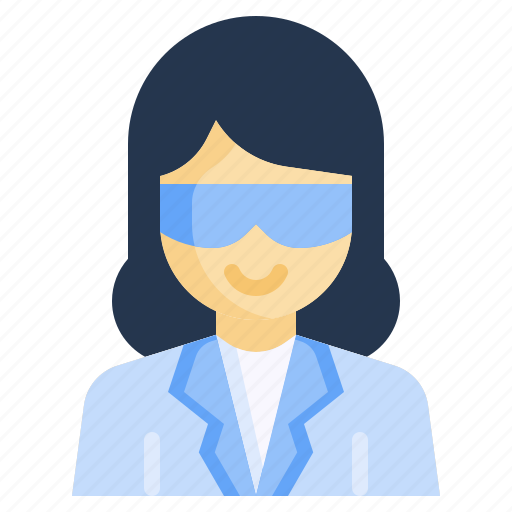 Scientist, laboratory, lab, technician, woman, professions icon - Download on Iconfinder
