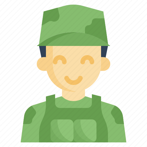 Soldier, army, camouflage, military, man icon - Download on Iconfinder