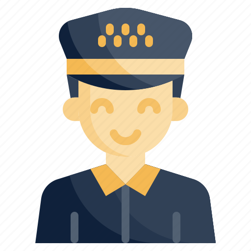 Taxi, driver, professions, jobs, occupation, man icon - Download on Iconfinder