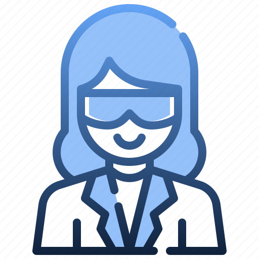 Scientist, laboratory, lab, technician, woman, professions icon - Download on Iconfinder