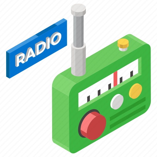 Output device, radio, radio broadcast, radio frequency, vintage communication icon - Download on Iconfinder