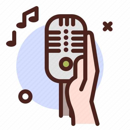 Mic, hand, interview, news icon - Download on Iconfinder