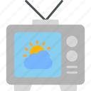climate, weather, forecast, tv, computer, monitor, news, info, icon