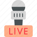 live, broadcast, online, signal, icon
