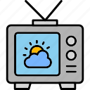 climate, weather, forecast, tv, computer, monitor, news, info, icon