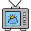 climate, weather, forecast, tv, computer, monitor, news, info, icon 