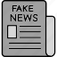 fake, news, microphone, untrue, report, interview, icon 