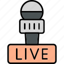 live, broadcast, online, signal, icon