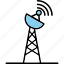 signal, tower, broadcast, communication, mobile, radio, icon 