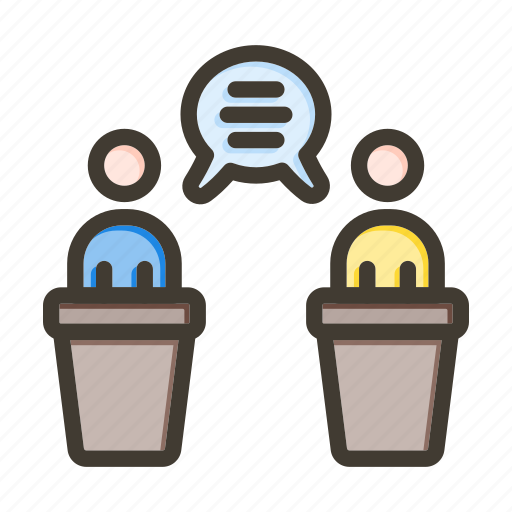 Debate, speech, discussion, lecture, election icon - Download on Iconfinder