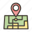 location, place, arrow, navigation, map, pin, direction 